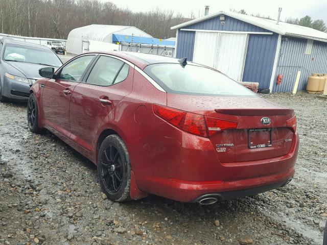 5XXGN4A71DG208797 - 2013 KIA OPTIMA EX RED photo 3