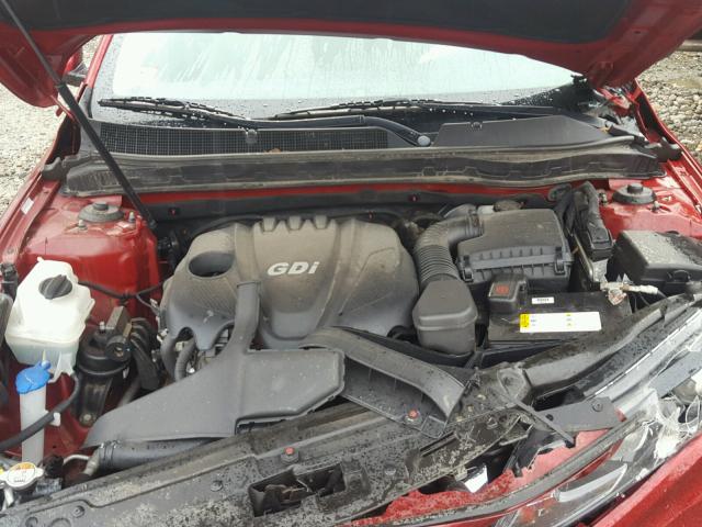 5XXGN4A71DG208797 - 2013 KIA OPTIMA EX RED photo 7