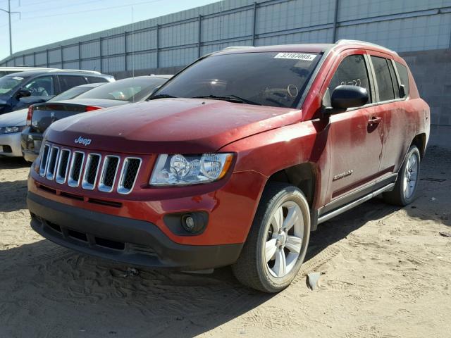 1C4NJDBB3DD262814 - 2013 JEEP COMPASS SP RED photo 2