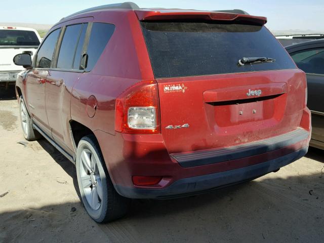 1C4NJDBB3DD262814 - 2013 JEEP COMPASS SP RED photo 3