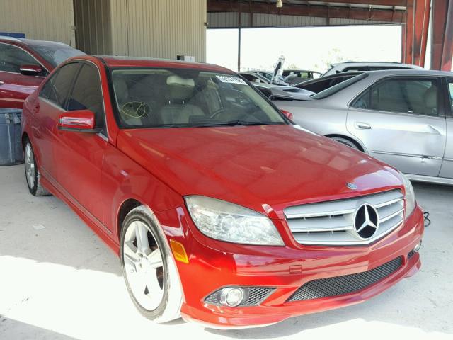 WDDGF5EB7AR092151 - 2010 MERCEDES-BENZ C 300 RED photo 1