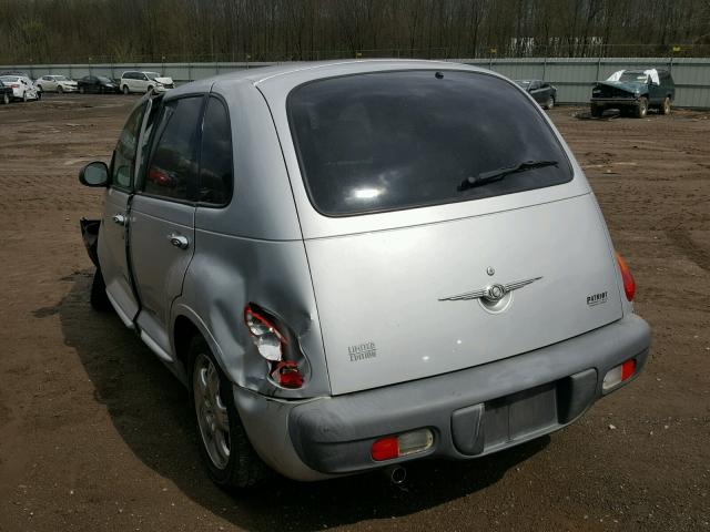 3C8FY4BB71T530672 - 2001 CHRYSLER PT CRUISER SILVER photo 3