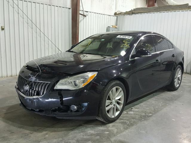 2G4GK5EX3G9159344 - 2016 BUICK REGAL BLACK photo 2