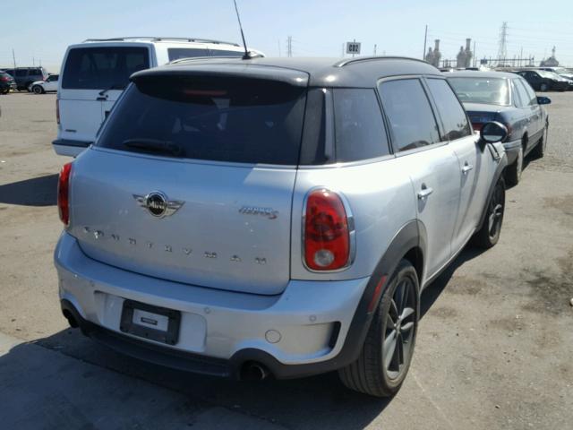 WMWZC3C50DWP22947 - 2013 MINI COOPER S C SILVER photo 4