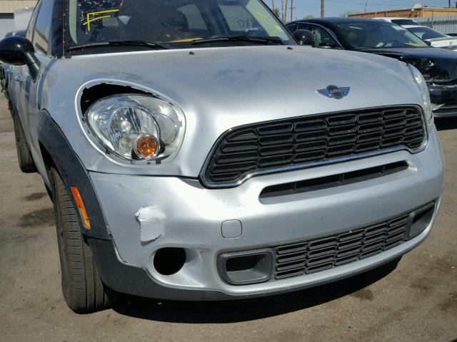 WMWZC3C50DWP22947 - 2013 MINI COOPER S C SILVER photo 9