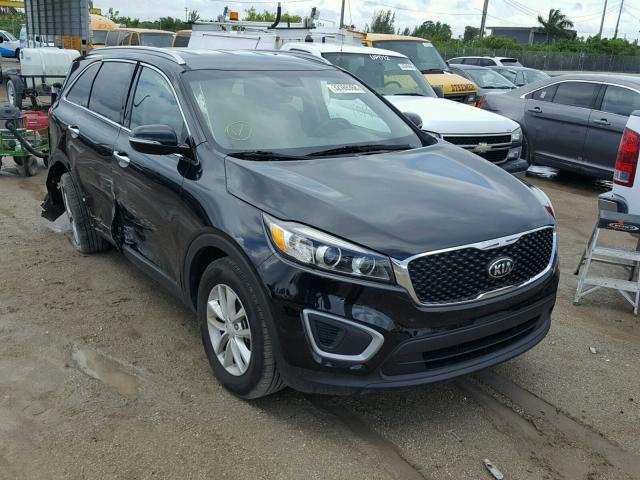 5XYPG4A35HG258062 - 2017 KIA SORENTO LX BLACK photo 1