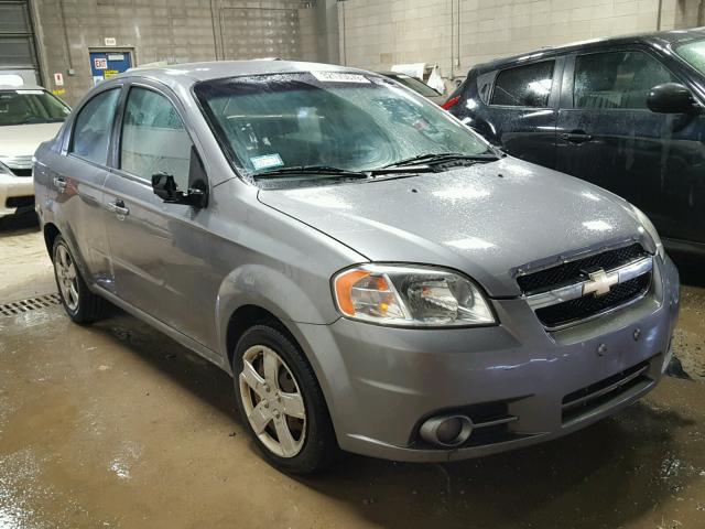 KL1TG5DE4BB256314 - 2011 CHEVROLET AVEO LT SILVER photo 1