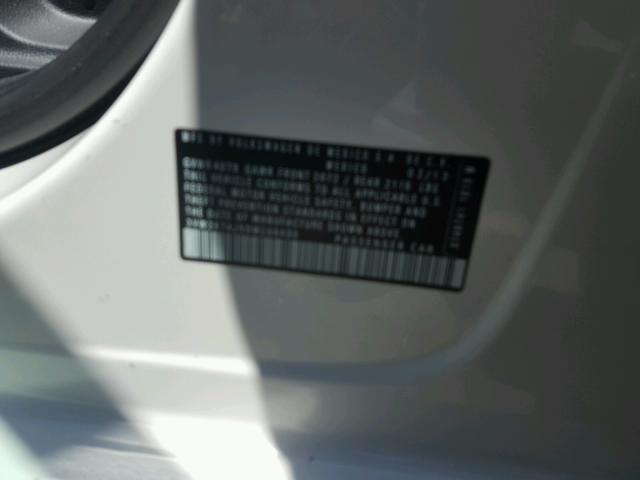 3VW2K7AJ5DM268495 - 2013 VOLKSWAGEN JETTA BASE 白色 照片 10