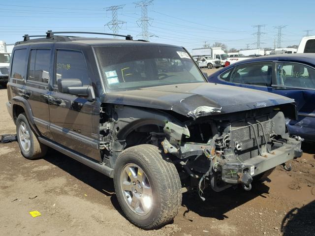 1J8HG48KX7C619492 - 2007 JEEP COMMANDER BLACK photo 1