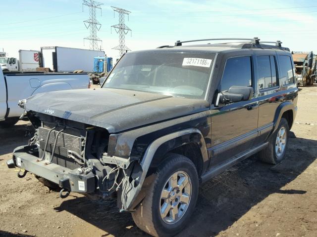 1J8HG48KX7C619492 - 2007 JEEP COMMANDER BLACK photo 2