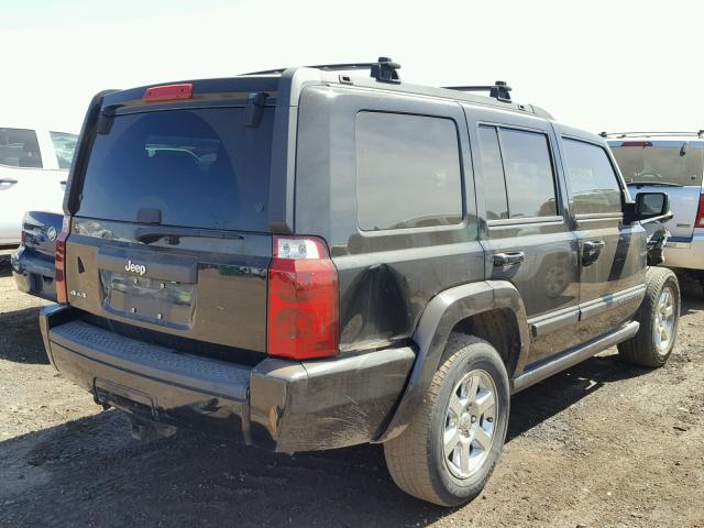 1J8HG48KX7C619492 - 2007 JEEP COMMANDER BLACK photo 4