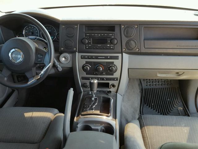 1J8HG48KX7C619492 - 2007 JEEP COMMANDER BLACK photo 9