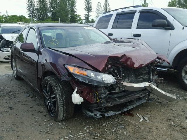 JH4CU2F60AC009790 - 2010 ACURA TSX MAROON photo 1