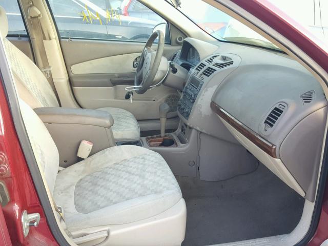 1G1ZT62885F191233 - 2005 CHEVROLET MALIBU MAX 红色 照片 5