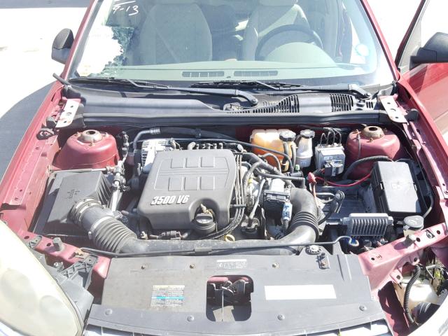 1G1ZT62885F191233 - 2005 CHEVROLET MALIBU MAX 红色 照片 7