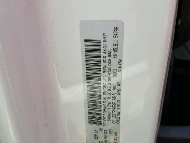 3C6TRVAG2GE129071 - 2016 RAM PROMASTER WHITE photo 10
