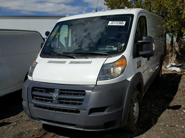 3C6TRVAG2GE129071 - 2016 RAM PROMASTER WHITE photo 2