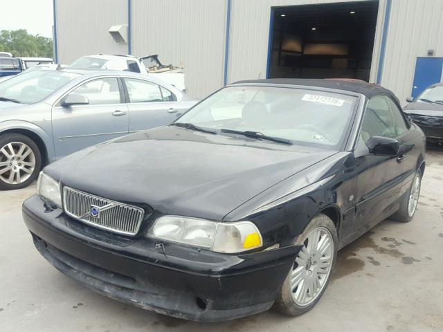 YV1NC56D31J018714 - 2001 VOLVO C70 TURBO BLACK photo 2