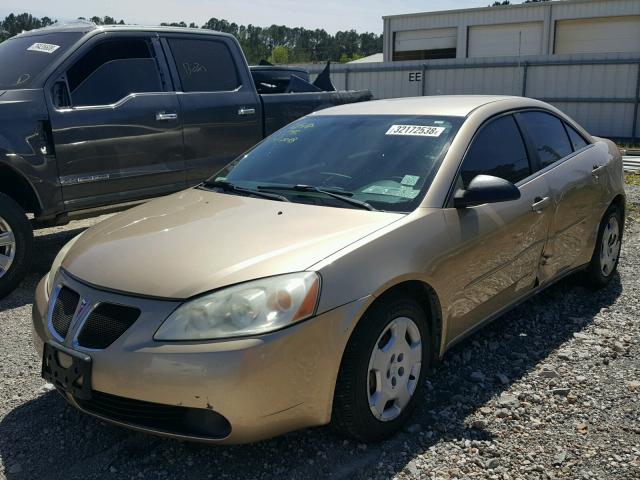 1G2ZF58B474161435 - 2007 PONTIAC G6 VALUE L GOLD photo 2