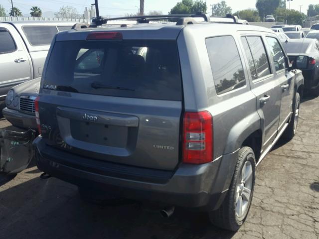 1C4NJRCB5ED528718 - 2014 JEEP PATRIOT LI GRAY photo 4