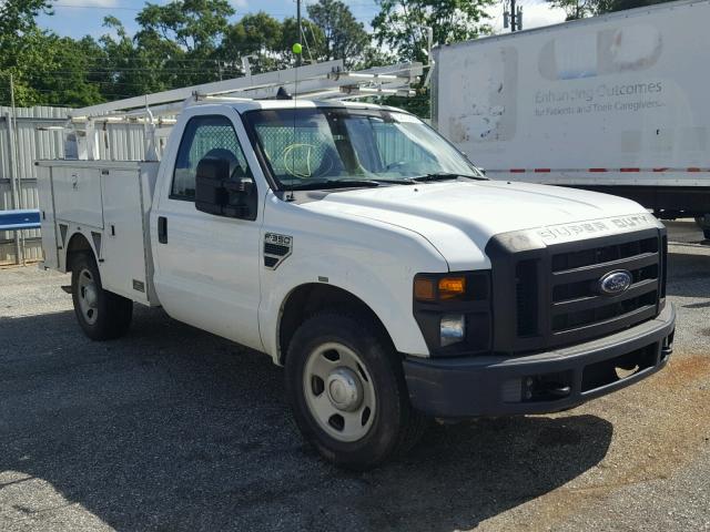 1FDWF30538EC54432 - 2008 FORD F350 SRW S WHITE photo 1