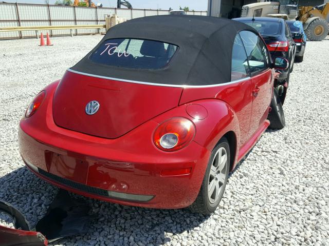3VWRF31Y56M332207 - 2006 VOLKSWAGEN NEW BEETLE 红色 照片 4