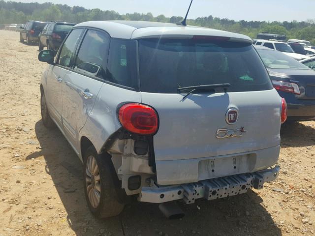 ZFBCFABH3EZ026795 - 2014 FIAT 500L EASY GRAY photo 3