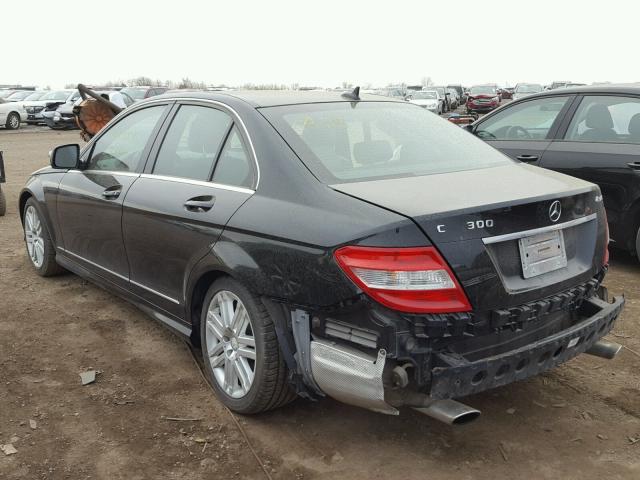 WDDGF81XX8F119583 - 2008 MERCEDES-BENZ C 300 4MAT BLACK photo 3