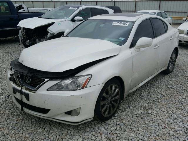 JTHBK262185077447 - 2008 LEXUS IS 250 WHITE photo 2