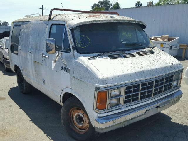 2B6HB23T2DK339270 - 1983 DODGE RAM VAN B2 WHITE photo 1