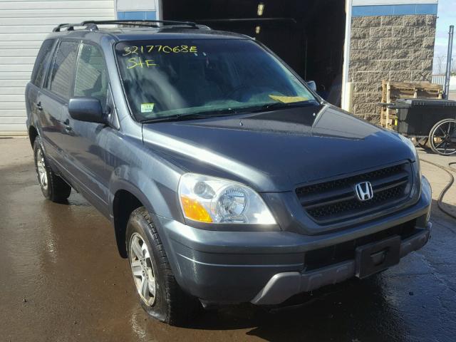 2HKYF18465H514489 - 2005 HONDA PILOT EX GRAY photo 1