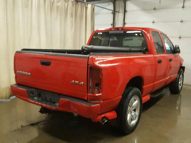 1D3HU18Z32J257982 - 2002 DODGE RAM 1500 RED photo 4