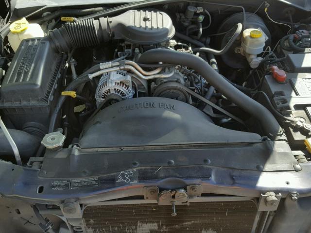 1B7GL22X0XS104675 - 1999 DODGE DAKOTA BLUE photo 7