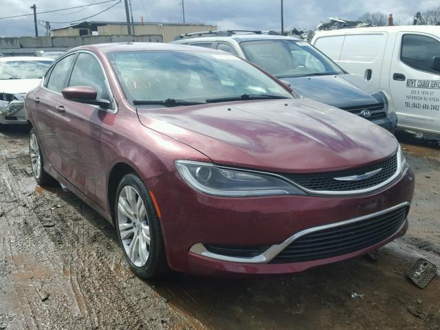 1C3CCCAB0FN643003 - 2015 CHRYSLER 200 LIMITE RED photo 1