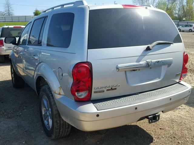 1D8HB58N78F124755 - 2008 DODGE DURANGO LI SILVER photo 3