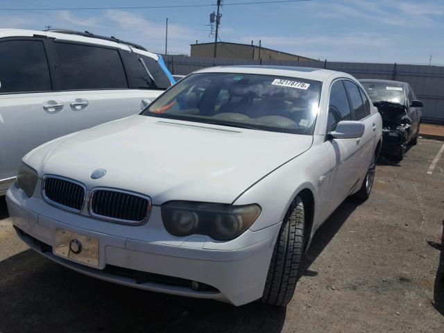 WBAGL63452DP53443 - 2002 BMW 745 I WHITE photo 2