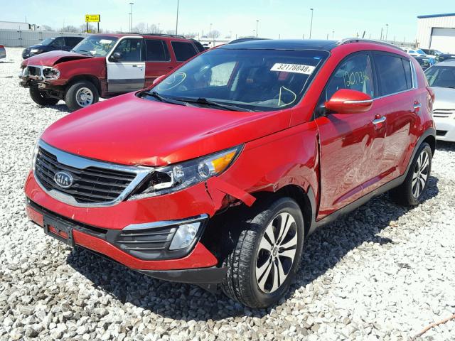 KNDPC3A22C7174526 - 2012 KIA SPORTAGE E RED photo 2