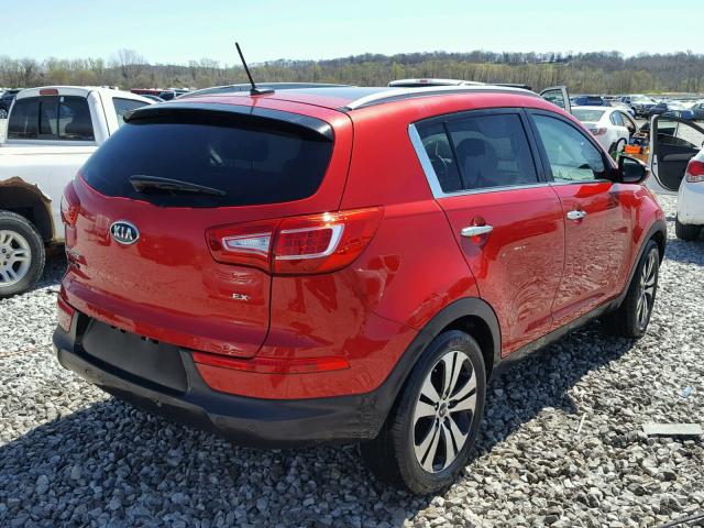 KNDPC3A22C7174526 - 2012 KIA SPORTAGE E RED photo 4