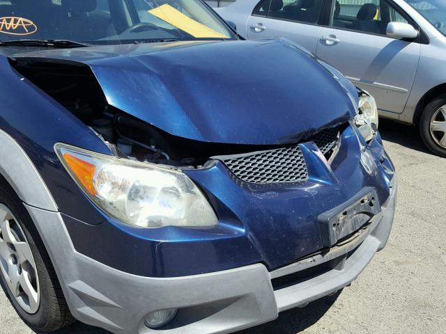 5Y2SL62863Z422618 - 2003 PONTIAC VIBE BLUE photo 9