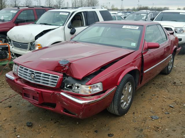 1G6EL12Y61B109710 - 2001 CADILLAC ELDORADO E RED photo 2