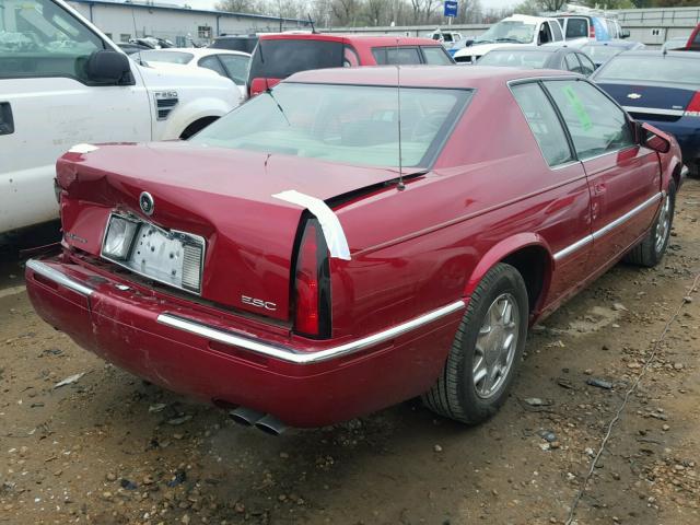 1G6EL12Y61B109710 - 2001 CADILLAC ELDORADO E RED photo 4