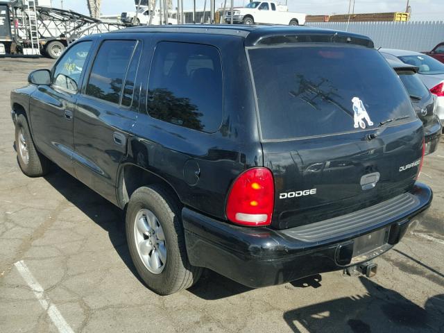 1D4HR38N33F567575 - 2003 DODGE DURANGO SP BLACK photo 3