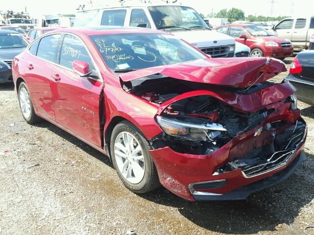 1G1ZE5ST5GF216097 - 2016 CHEVROLET MALIBU BURGUNDY photo 1