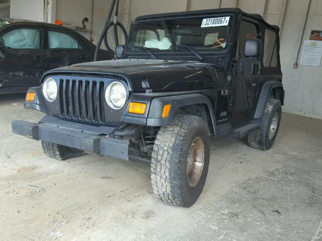 1J4FA39S46P765185 - 2006 JEEP WRANGLER BLACK photo 2