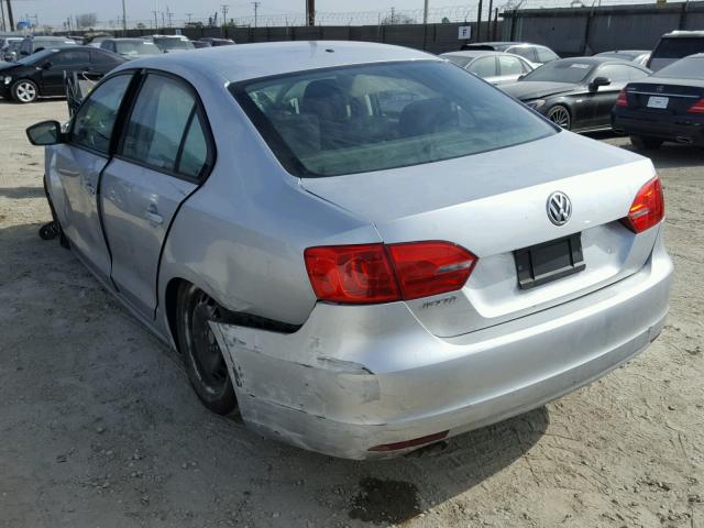 3VW2K7AJ5EM236874 - 2014 VOLKSWAGEN JETTA BASE 银色 照片 3