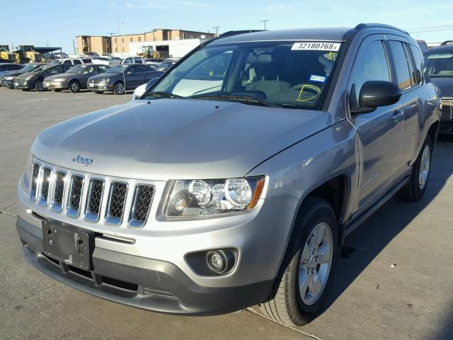 1C4NJCBA3FD318187 - 2015 JEEP COMPASS SP SILVER photo 2