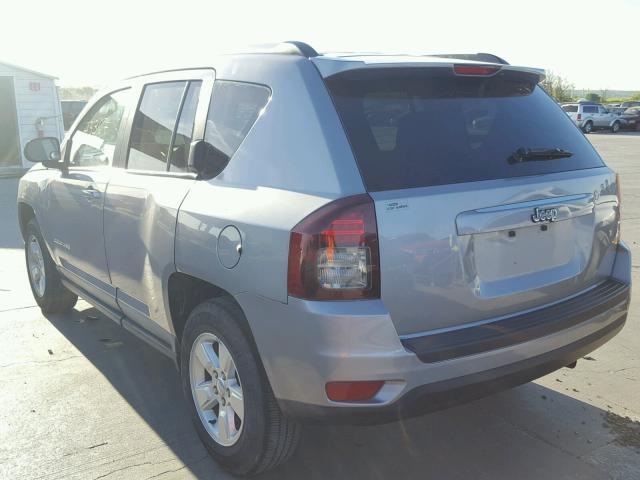 1C4NJCBA3FD318187 - 2015 JEEP COMPASS SP SILVER photo 3