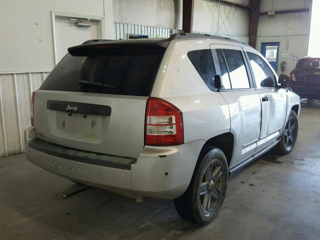 1J4FT47A49D139880 - 2009 JEEP COMPASS SP SILVER photo 4