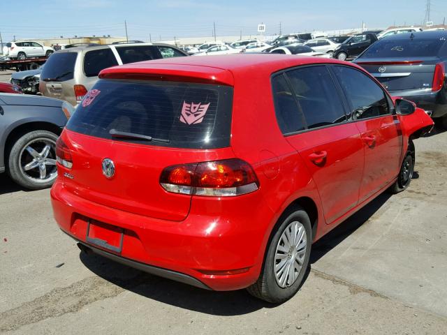 WVWDB7AJ2DW129310 - 2013 VOLKSWAGEN GOLF 红色 照片 4