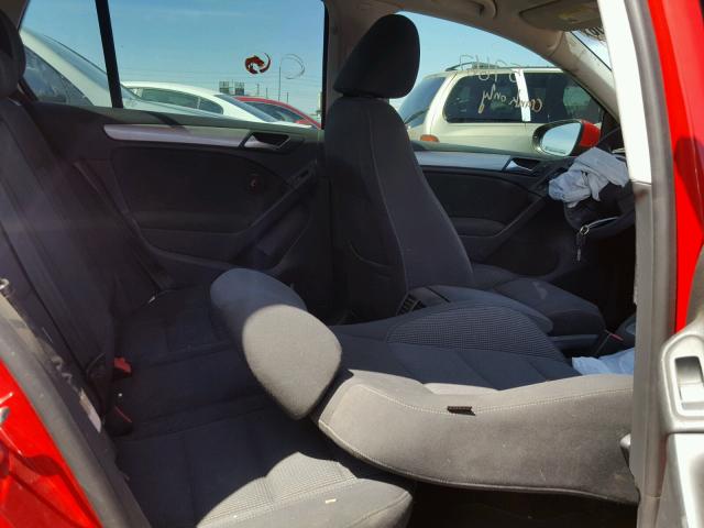 WVWDB7AJ2DW129310 - 2013 VOLKSWAGEN GOLF 红色 照片 6